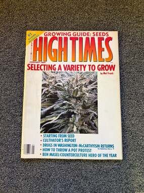 High Times Magazine January 1989 Selecting A Variety To Grow